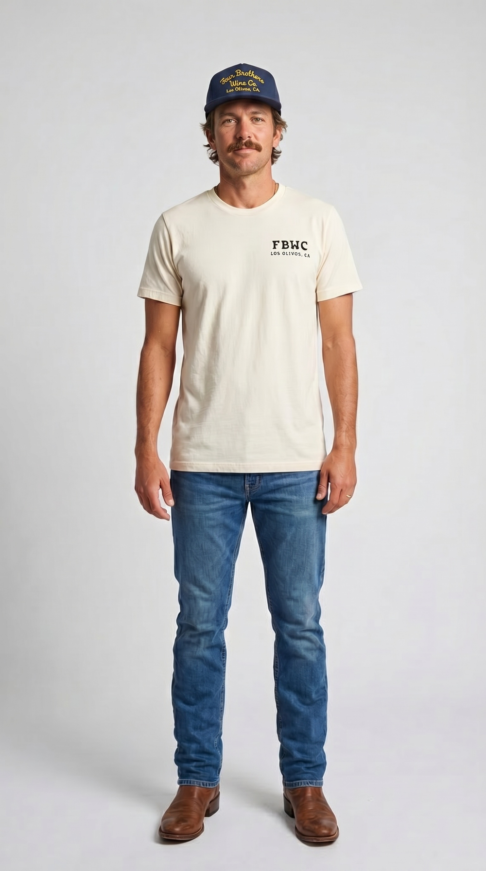 Navy Four Brothers Trucker Hat