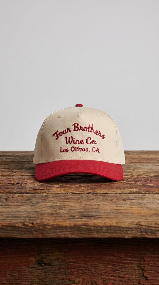 Red/Natural Four Brothers Trucker Hat